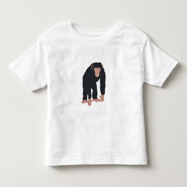 Monkey Chimpanzee Toddler T-Shirt (Front)