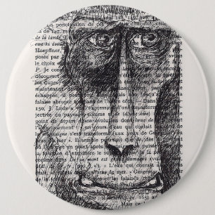 Monkey Chinese New Year 2016 Chinese Astrology 6 Cm Round Badge