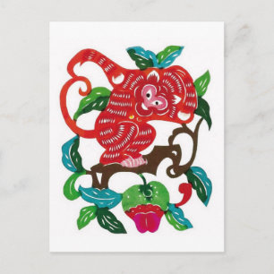 Monkey-Chinese Zodiac Sign Postcard
