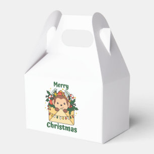 Monkey Christmas Letter Winter Animals Monkeys Favour Box