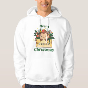 Monkey Christmas Letter Winter Animals Monkeys Hoodie