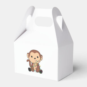 Monkey Christmas Snow Winter Animals Monkeys Favour Box