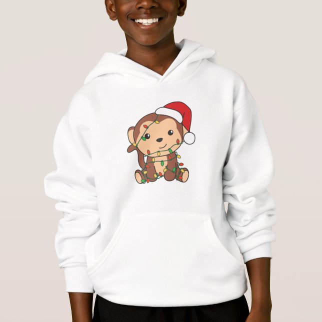 Monkey Christmas Winter Animals Monkeys (Front)