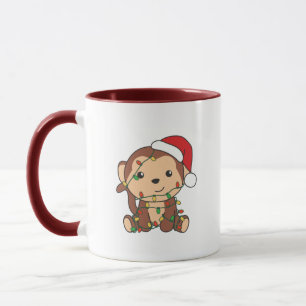 Monkey Christmas Winter Animals Monkeys Mug