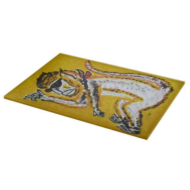 Monkey Circus Art Cutting Board (Corner)