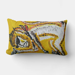 Monkey Circus Art Lumbar Cushion