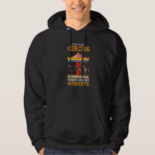 Monkey Circus Zoo Animal Chimpanzee Monkey Hoodie