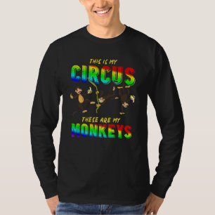 Monkey Circus Zoo Animal Chimpanzee Monkey T-Shirt