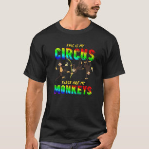 Monkey Circus Zoo Animal Chimpanzee Monkey T-Shirt