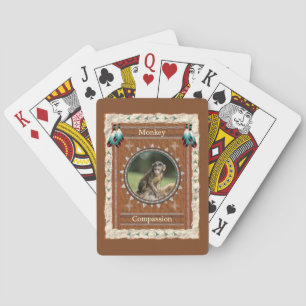 Monkey Compassion Energy Playing Cards