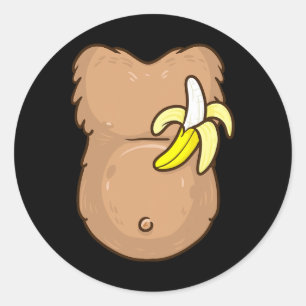 Monkey Costume For Kids Monkey Halloween Costume Classic Round Sticker