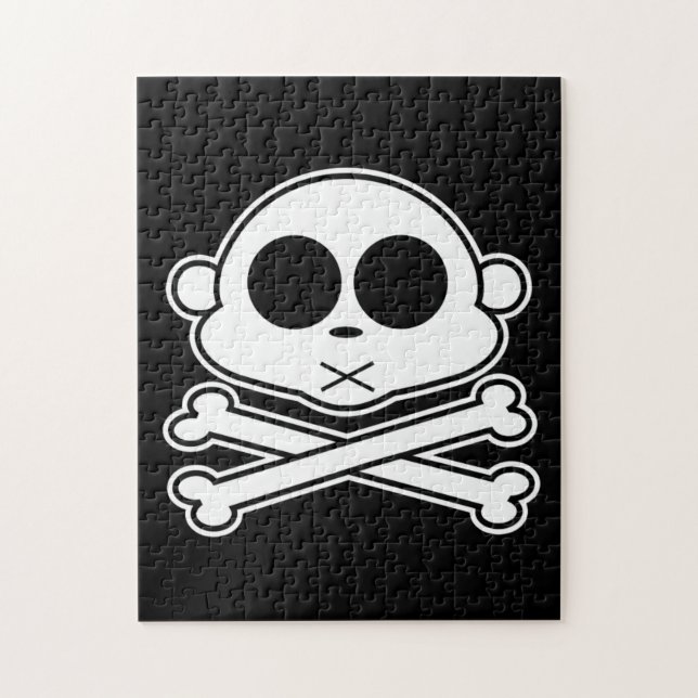 Monkey Cross Bone Jigsaw Puzzle (Vertical)