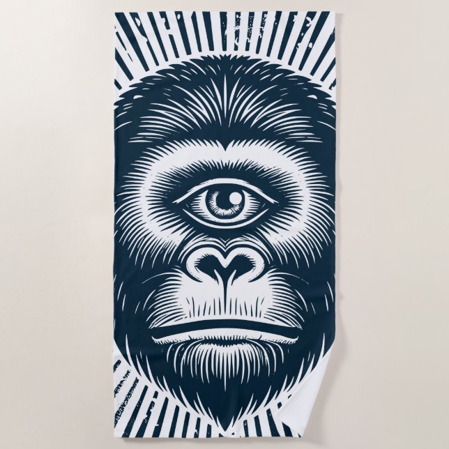 Monkey Cult Beach Towel (Front)