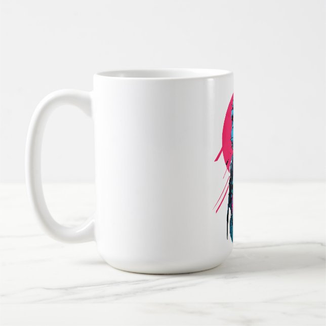 Monkey cyberpunk coffee mug (Left)