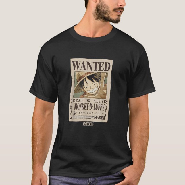 Monkey D. Luffy Wanted Poster: 1.5 Billion Berries T-Shirt (Front)