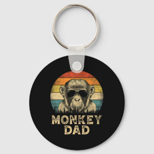 Monkey Dad Monkey Lovers Daddy Father's Day  Key Ring