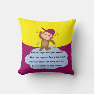 Monkey Dance Cushion