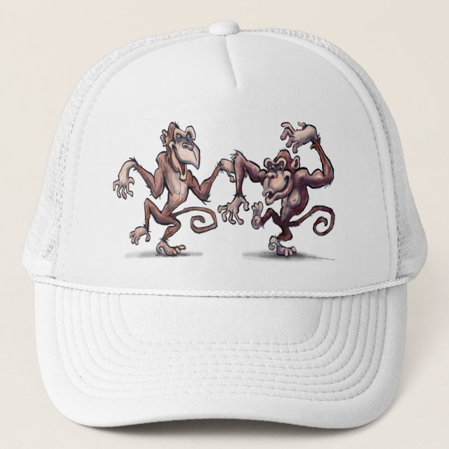 Monkey Dance Trucker Hat (Front)