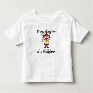 Monkey Daughter of Firefighter Toddler T-Shirt