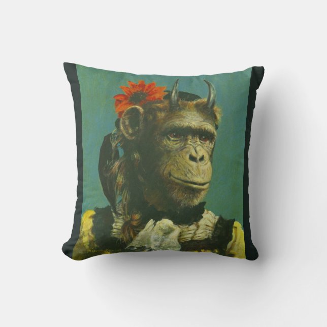 Monkey Demon Throw Cushion (Front)