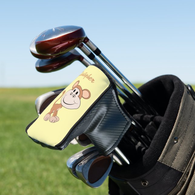 Monkey Design Golf Head Cover (In Situ)
