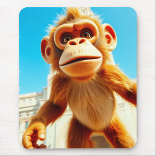 Monkey Design Mouse Pad