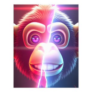 Monkey Design Photo Print