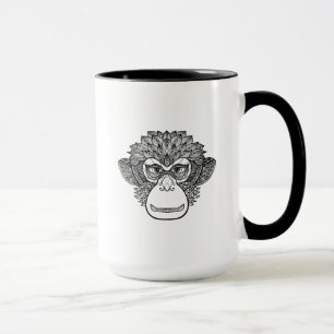 Monkey Doodle Face Mug