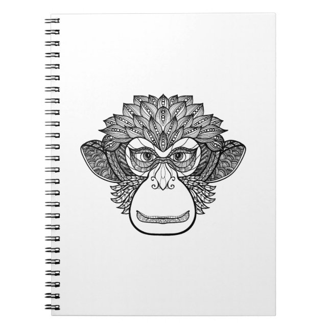Monkey Doodle Face Notebook (Front)