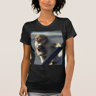 Monkey Drinking T-Shirt