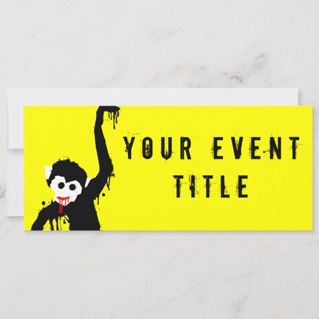 monkey dripz invitation (Front)