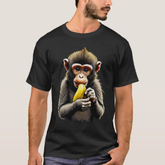 Monkey eating banana T-Shirt