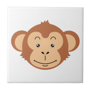 Monkey Face Ceramic Tile