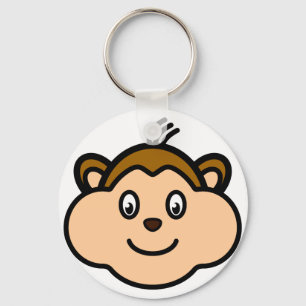 Monkey Face Key Chain