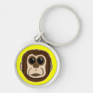 Monkey Face Keychain
