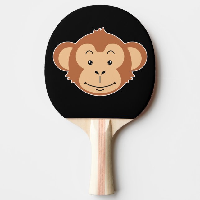 Monkey Face Ping Pong Paddle (Front)