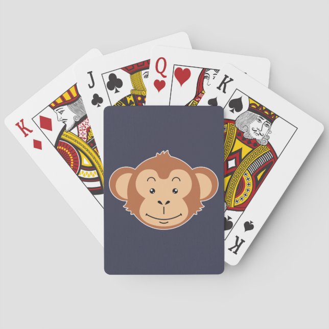 Monkey Face Playing Cards (Back)