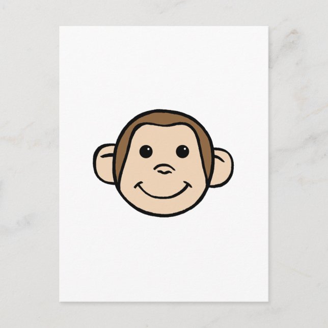 Monkey Face Postcard (Front)