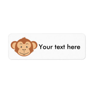 Monkey Face Return Address Label