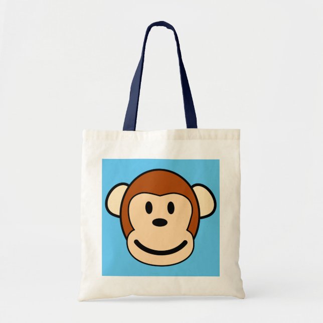 Monkey Face Shopping Tote Bag (Front)