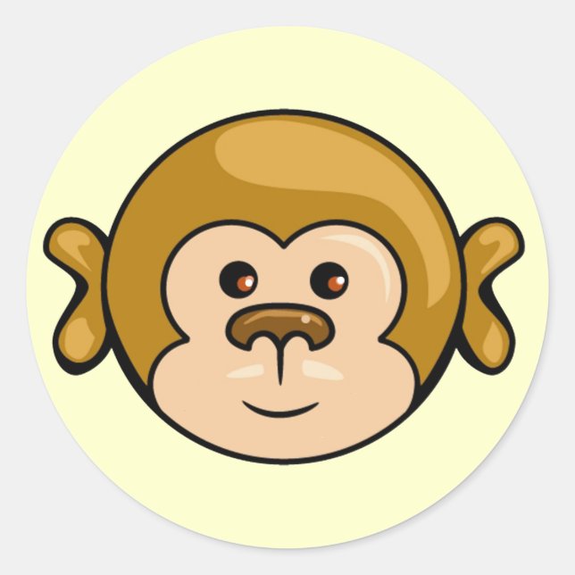 monkey face stickers (Front)