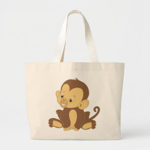 Monkey Feet Large Tote Bag