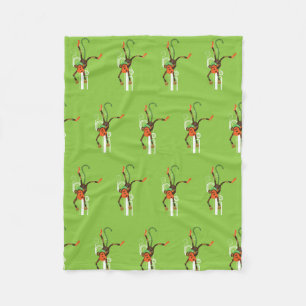 monkey fleece blanket