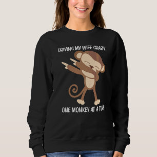 Monkey For Men Dad Ape Zoo Wild Animal Sweatshirt