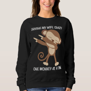 Monkey For Men Dad Ape Zoo Wild Animal   Sweatshirt