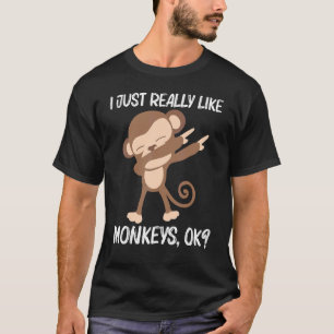 Monkey For Men Women Ape Zoo Wild Animal 1 T-Shirt