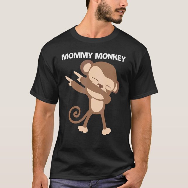 Monkey For Women Mum Ape Zoo Wild Animal  1 T-Shirt (Front)