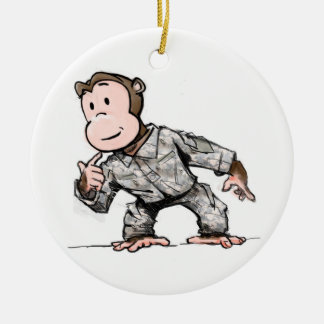 Monkey for your tree ceramic tree decoration