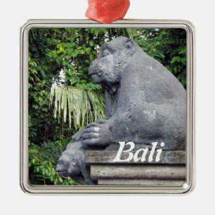 Monkey Forest Gate Metal Ornament