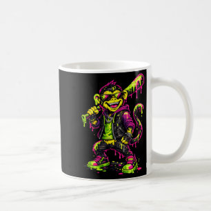 Monkey Funny Animals Baseball Drip Kids Youth Boys Coffee Mug